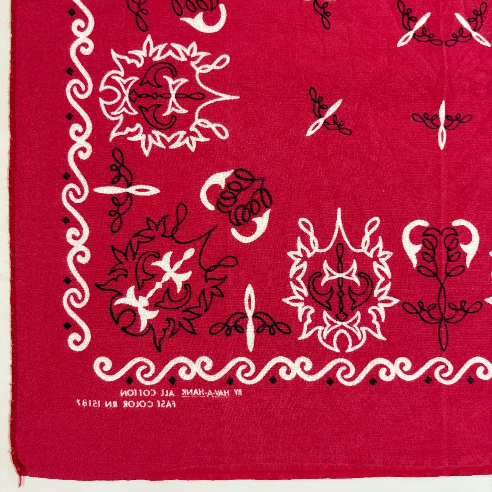 vintageバンダナ 60s USA製 RN15187 ボタニカル B-070 - メルカリ