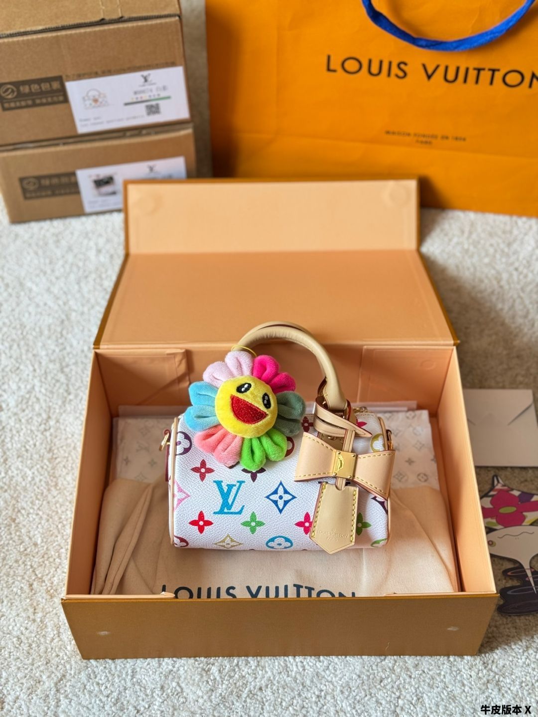 今日特価】Louis Vuitton x Murakami Nano Speedy 16 ルイ