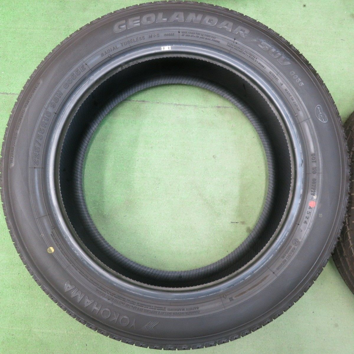 新車外し！24年☆225/55R18 ヨコハマ ジオランダー SUV G055 タイヤ 18 