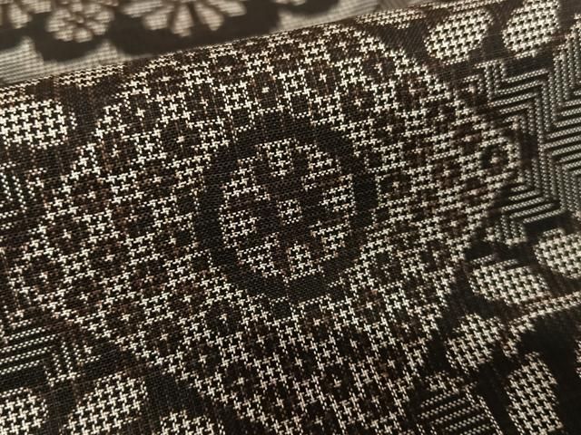 平和屋着物○本場大島紬 龍郷絣 草花文 正絹 逸品 AAAU8393zg - メルカリ 