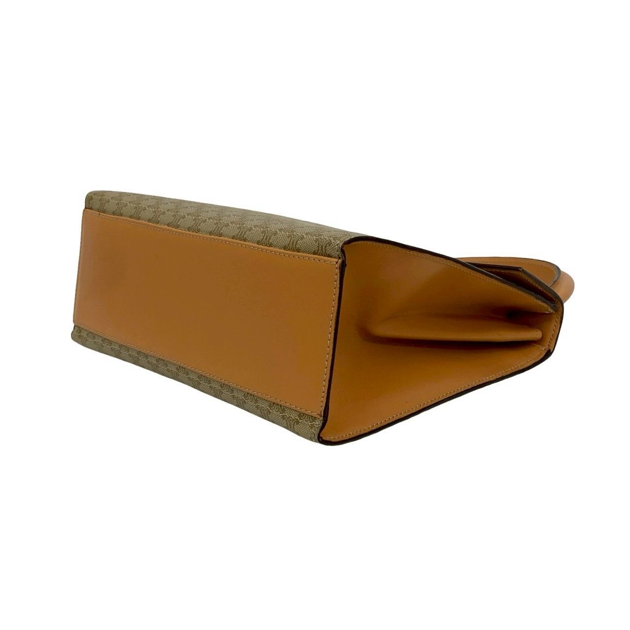 極 美品 セリーヌ マカダム ブラゾン 柄 リング金具 ショルダーバッグ 茶 CELINE - 極 美品 CELINE セリーヌ マカダム ブラゾン 柄