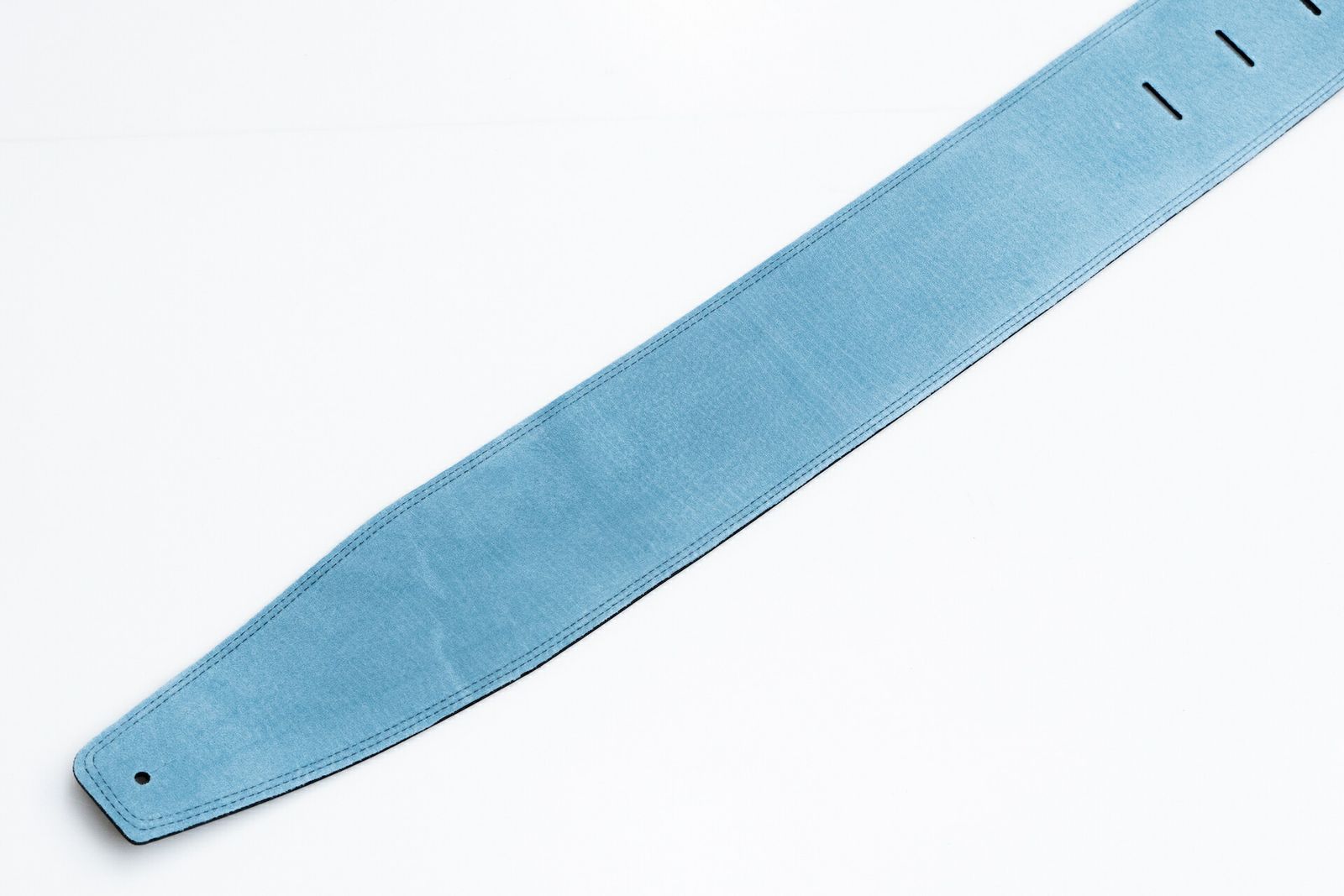 MOODY ストラップ BLACK/SKYBLUE（オーダー品） Moody Leather-Leather 2.5 STD [Black-Sky Blue] ｜イケベ楽器