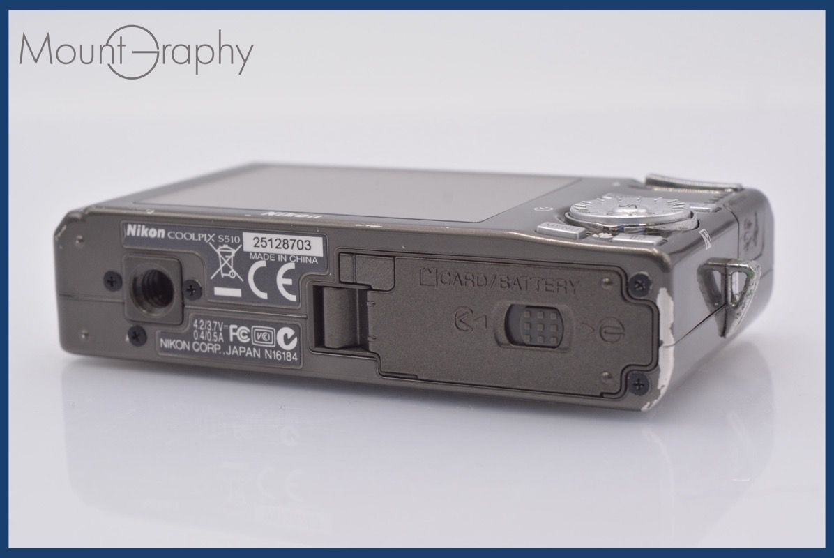 ☆極上美品☆ ニコン Nikon COOLPIX S510 3x バッテリー、充電器付属