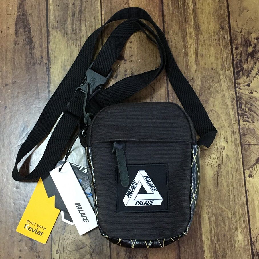 PALACE X-PAC COTTON CANVAS SHOT BAG P21BAG013 ブラック ショルダー