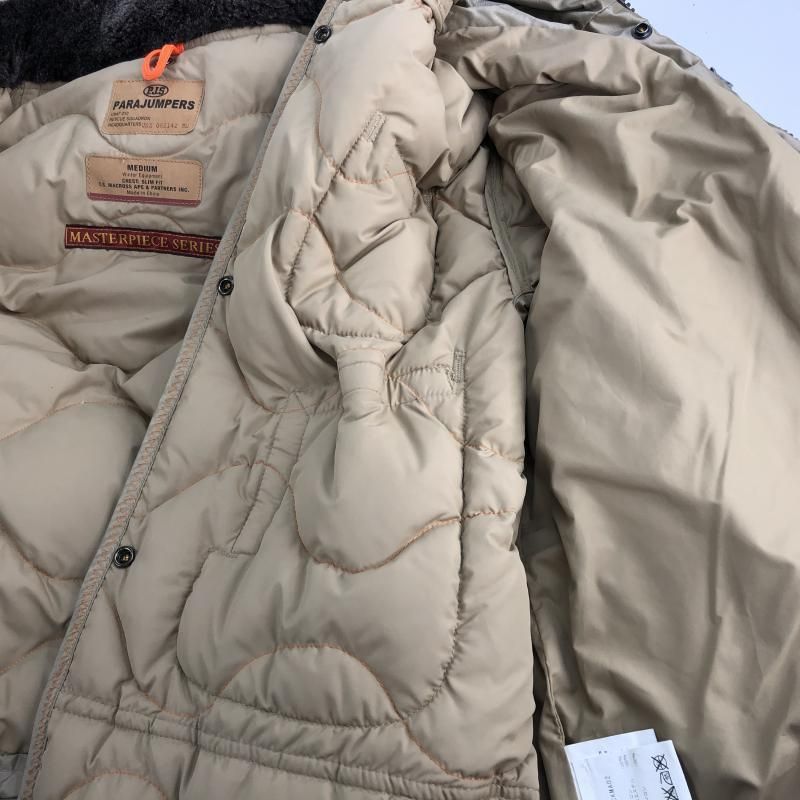 【中古】Parajumpers ダウンジャケット M ベージュ パラジャンパーズ[10]