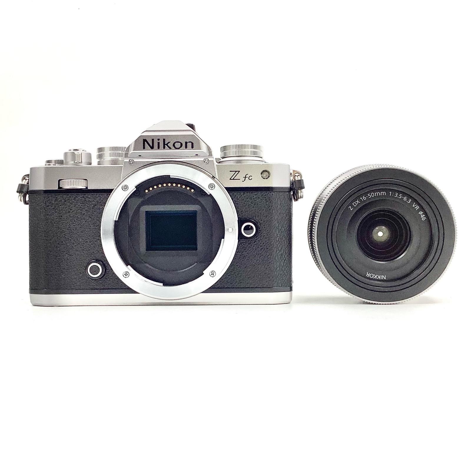 全額返金保証 最速発送 Nikon デジタル一眼 Z fc 16-50 VR レンズキット シルバー 動作 済 シャッター633回