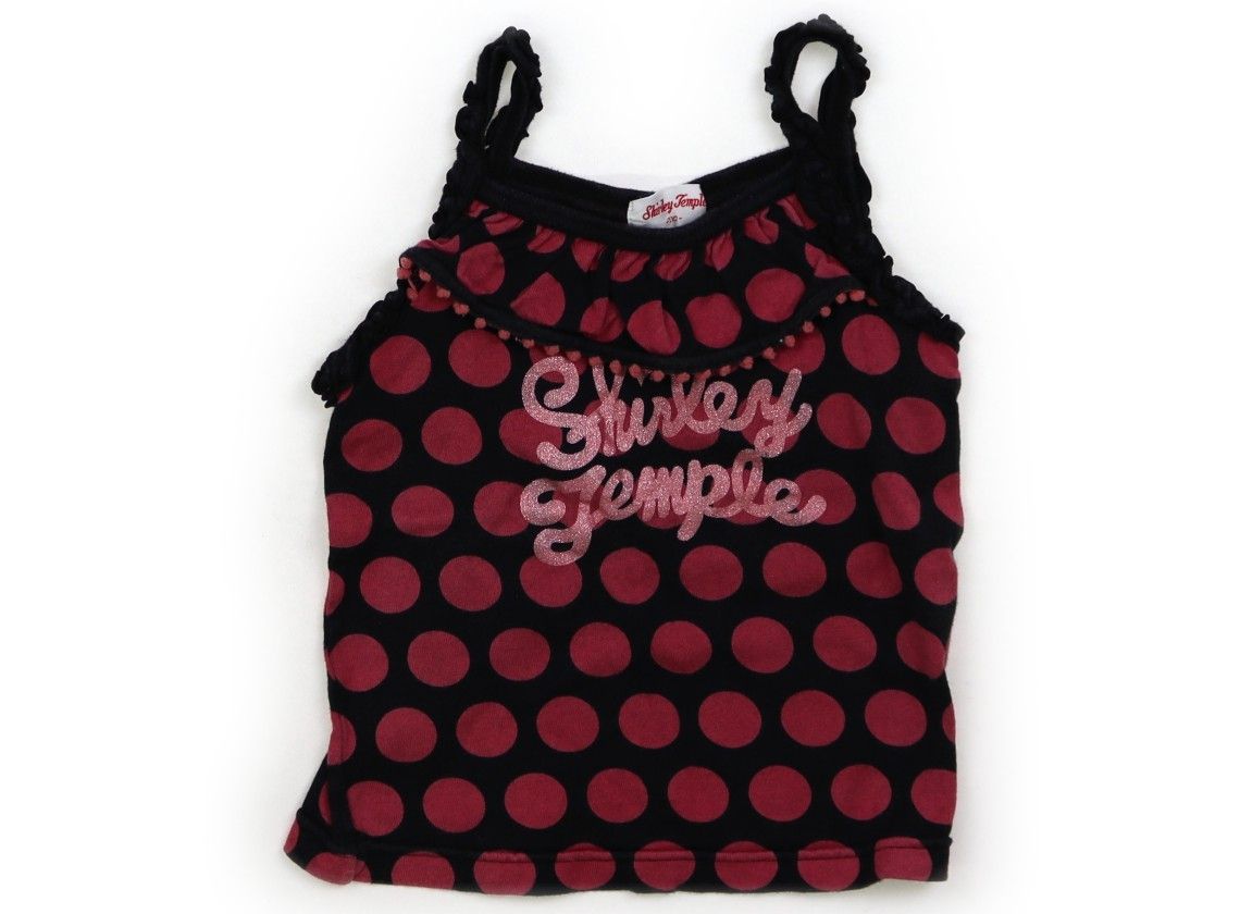 シャーリーテンプル Shirley Temple タンクトップ・キャミソール 110 女の子 ブラック・ドット 子供服 ベビー服 キッズ（1268110）