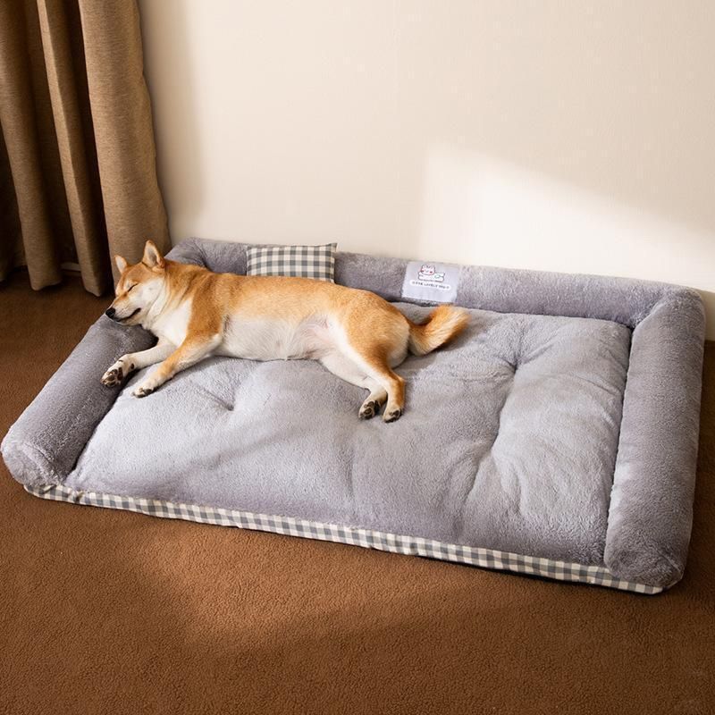 ペットベッド ペットソファー ペットクッション 寒さ対策 高齢犬 子犬 猫 多頭飼い 取り外せるカバー 滑り止め 中大型犬 洗える ペット用ベッド ぐっすり眠る わふうひゃっぽうばこ