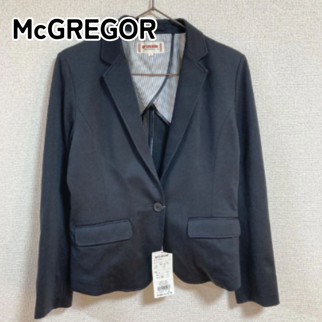 McGREGOR マックレガー 9 ブラック テーラードジャケット レディース