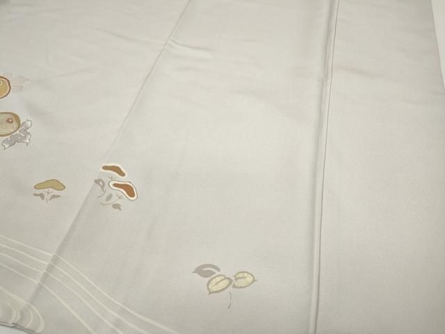 平和屋着物○訪問着 駒刺繍 万寿菊籬流水文 金彩 正絹 逸品 CAAY4859ut