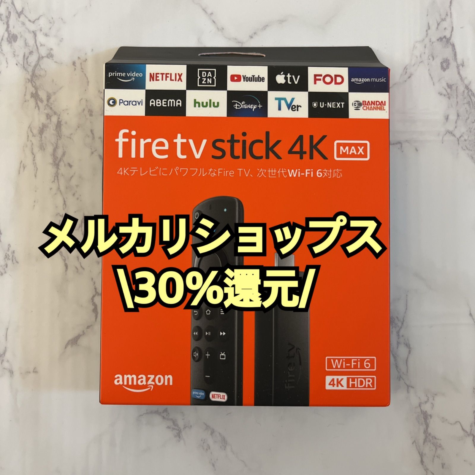 fire tv stick 4K MAX 新品未使用 Amazon - メルカリ