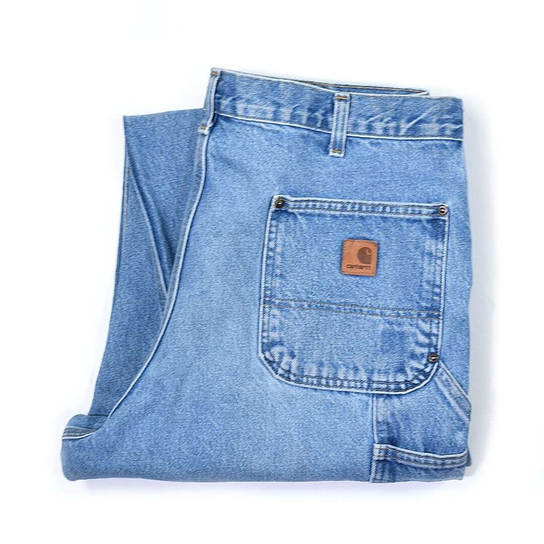 Carhartt ダブルニー デニムペインターパンツ 34x30 メキシコ産 カーハート メキシコ製 ダブルニー デニム ペインターパンツ