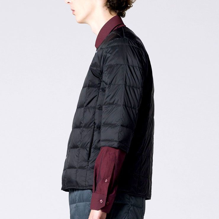 メンズ インナーダウン m l xl タイオン TAION ベーシック クルー