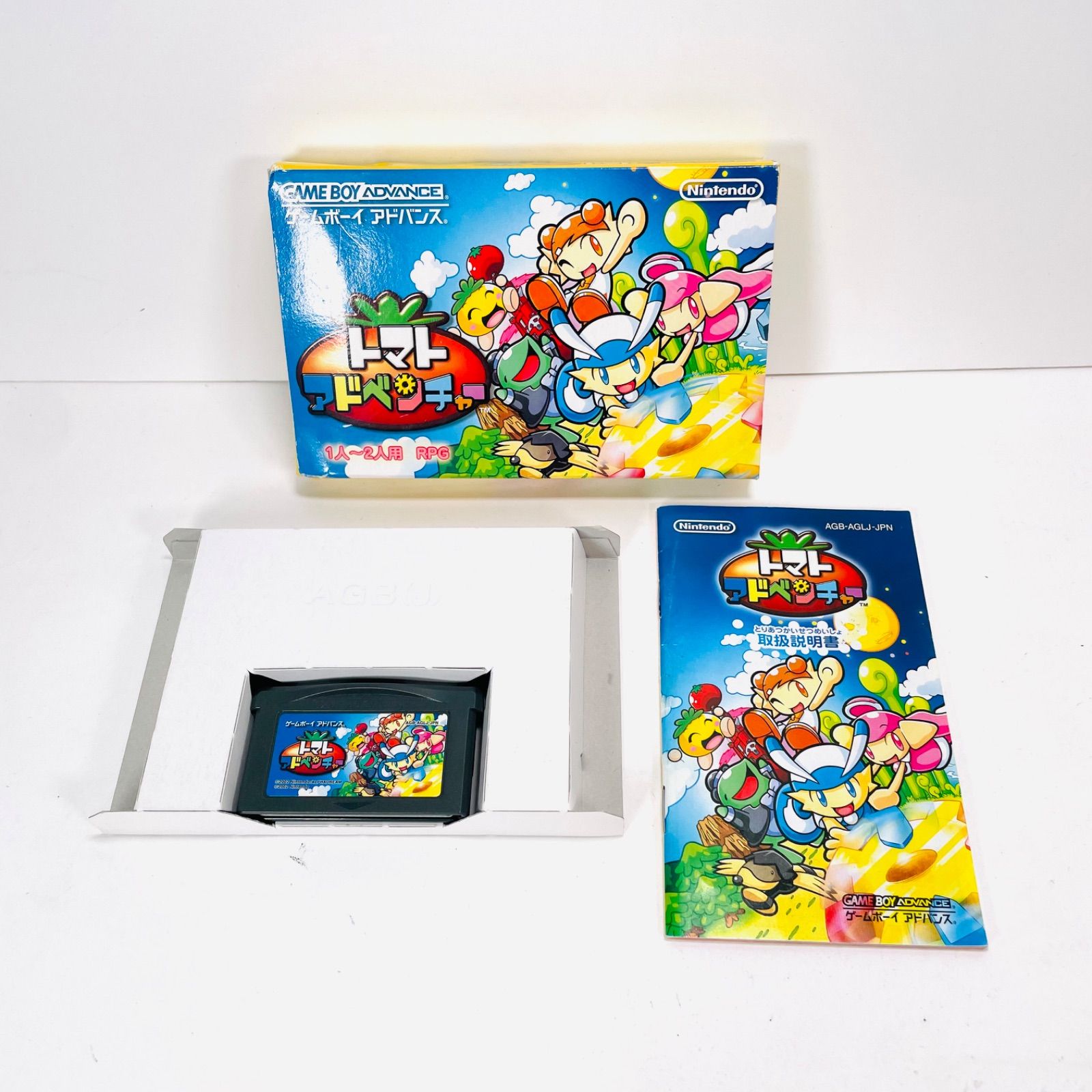 箱 説明書 付き】トマトアドベンチャー GBA ゲームボーイアドバンス