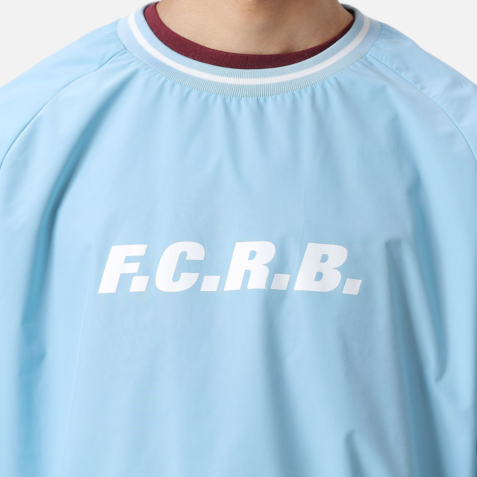 F.C.R.B AUTHENTIC LOGO RIBBED TRAINING PISTE TシャツFCRB-222009