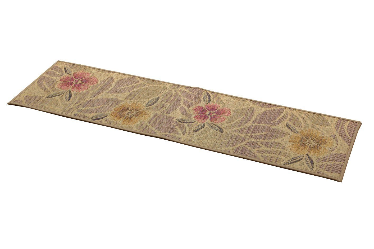 【超人気】玄関マット Fなでしこ い草 上がり框 約35×120cm ベージュ 日本製 イケヒコ 裏 ウレタン #8817610