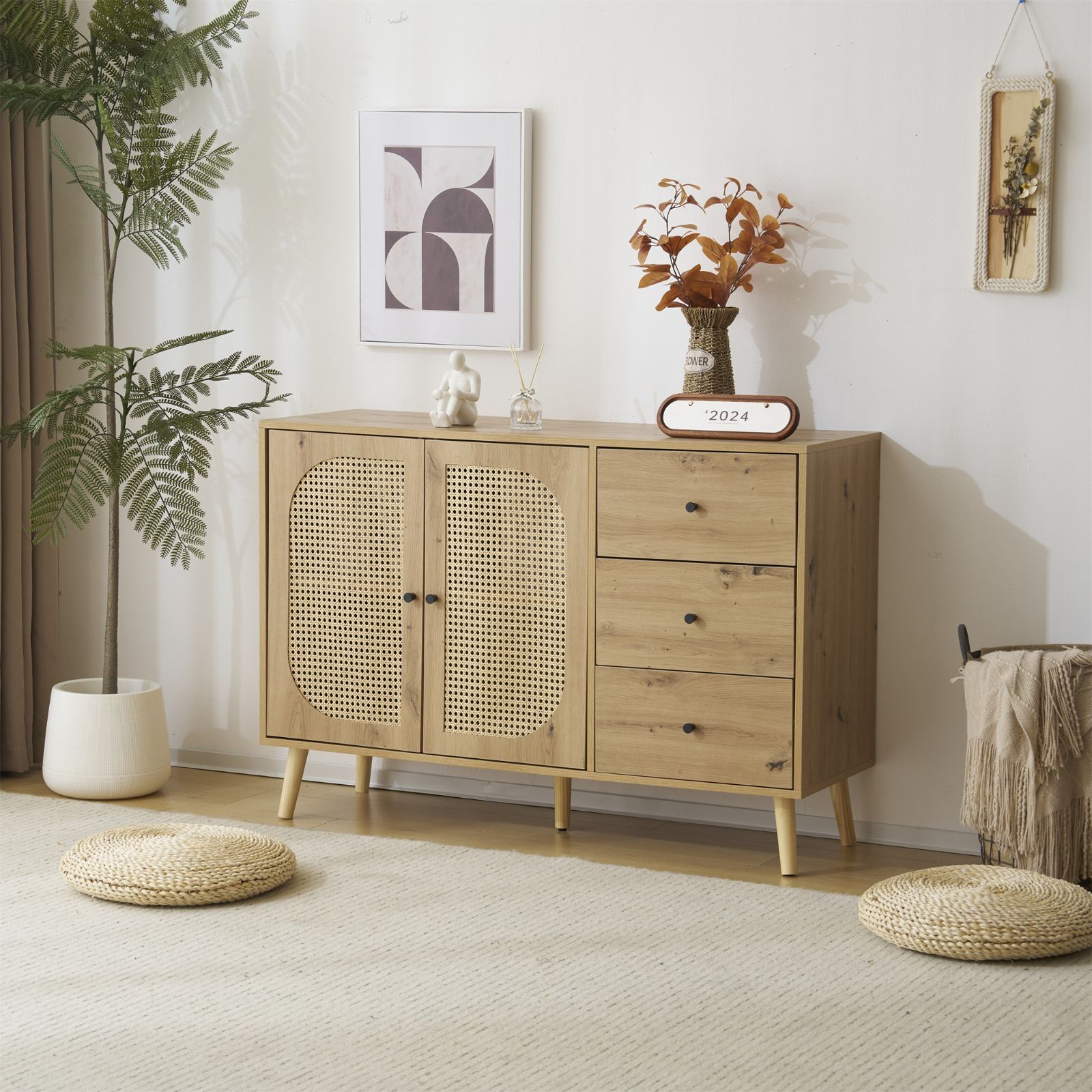 赤字価格！キャビネット大容量 収納棚 リビング 収納 ローボード NATURAL 赤字価格！キャビネット大容量 収納棚 リビング 収納 ローボード