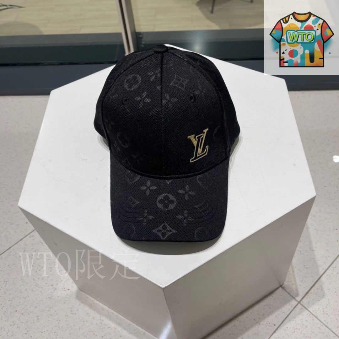 即日発送)LOUIS VUITTON 黒 ベースボールキャップ 今日特価】Louis Vuitton ユニセックス ベースボールキャップ
