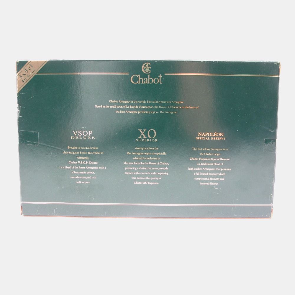 ブランデー シャボー Chabot XO VSOP NAPOLEON 50ml×3本セット ブランデー シャボー Chabot XO VSOP NAPOLEON 50ml×3本セット