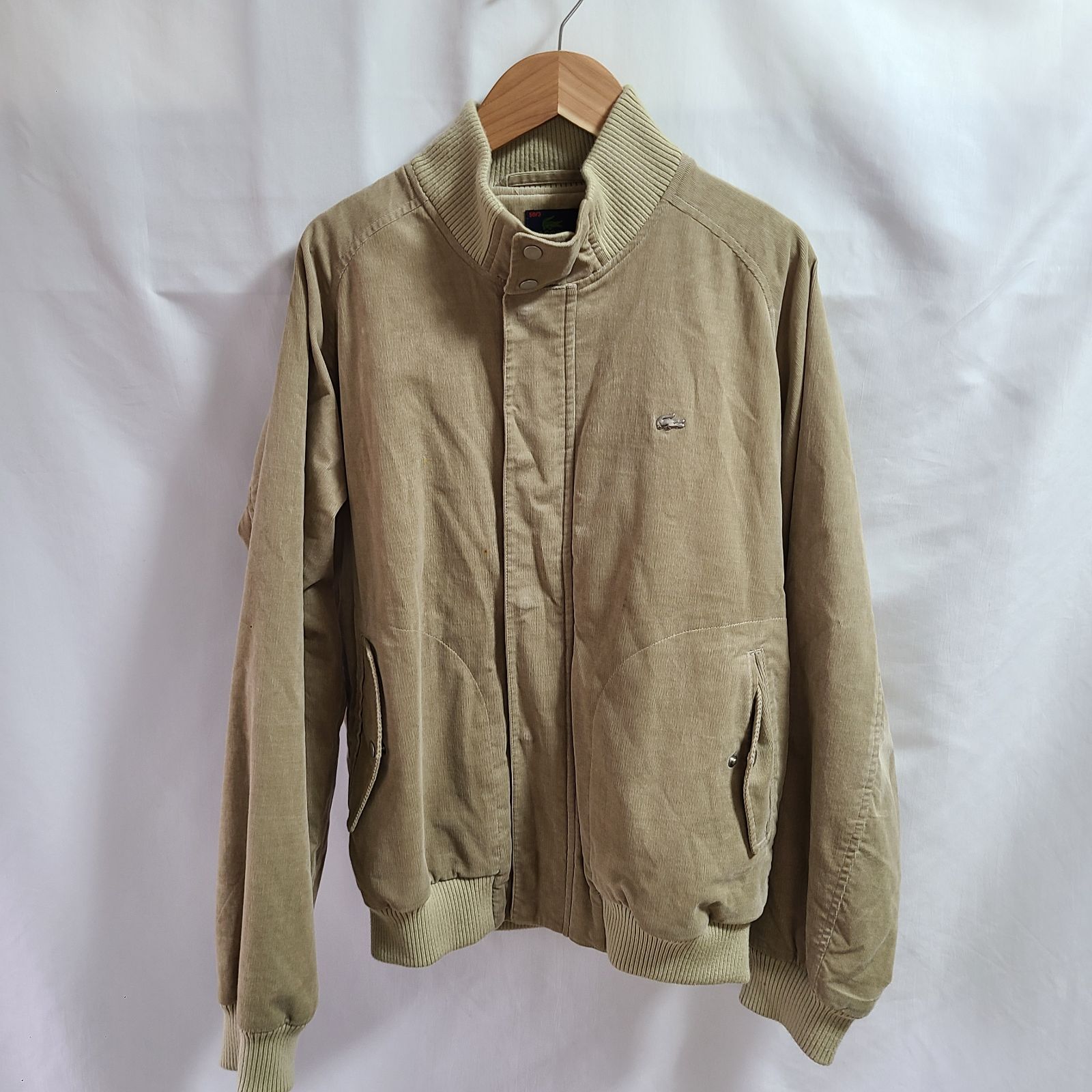 z599 LACOSTE ラコステ コーデュロイ ブルゾン ジャケット ベージュ 