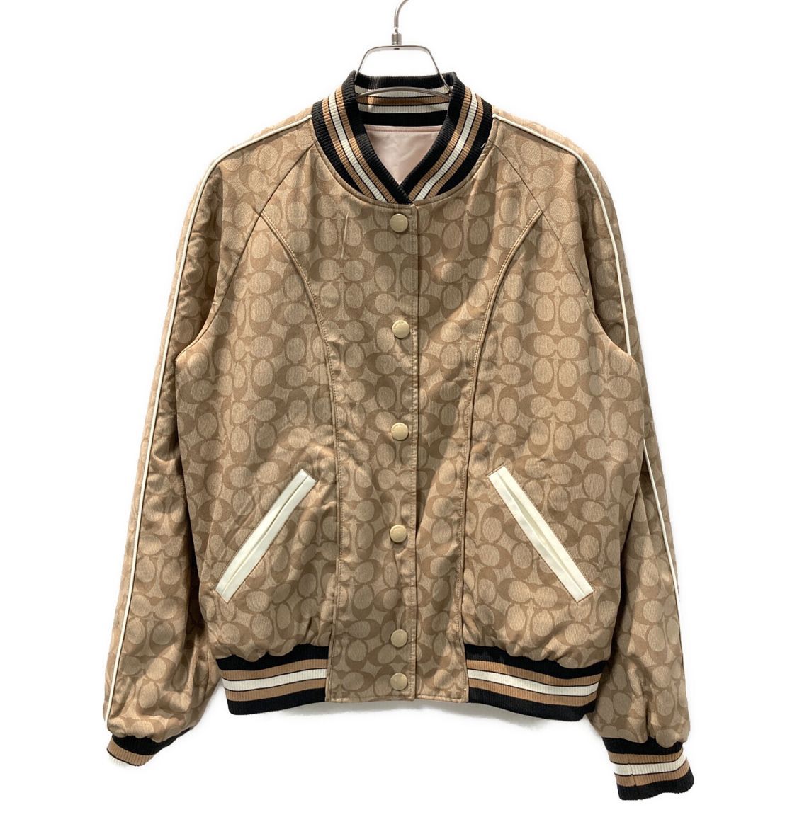 COACH リバーシブル ブルゾン ジャンパー レディース ピンク コーチ スカジャン GULLKHAN_COM