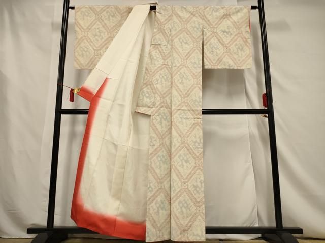 平和屋着物□上質な紬 幾何学文様 正絹 逸品 AAAU9444jd - メルカリ 