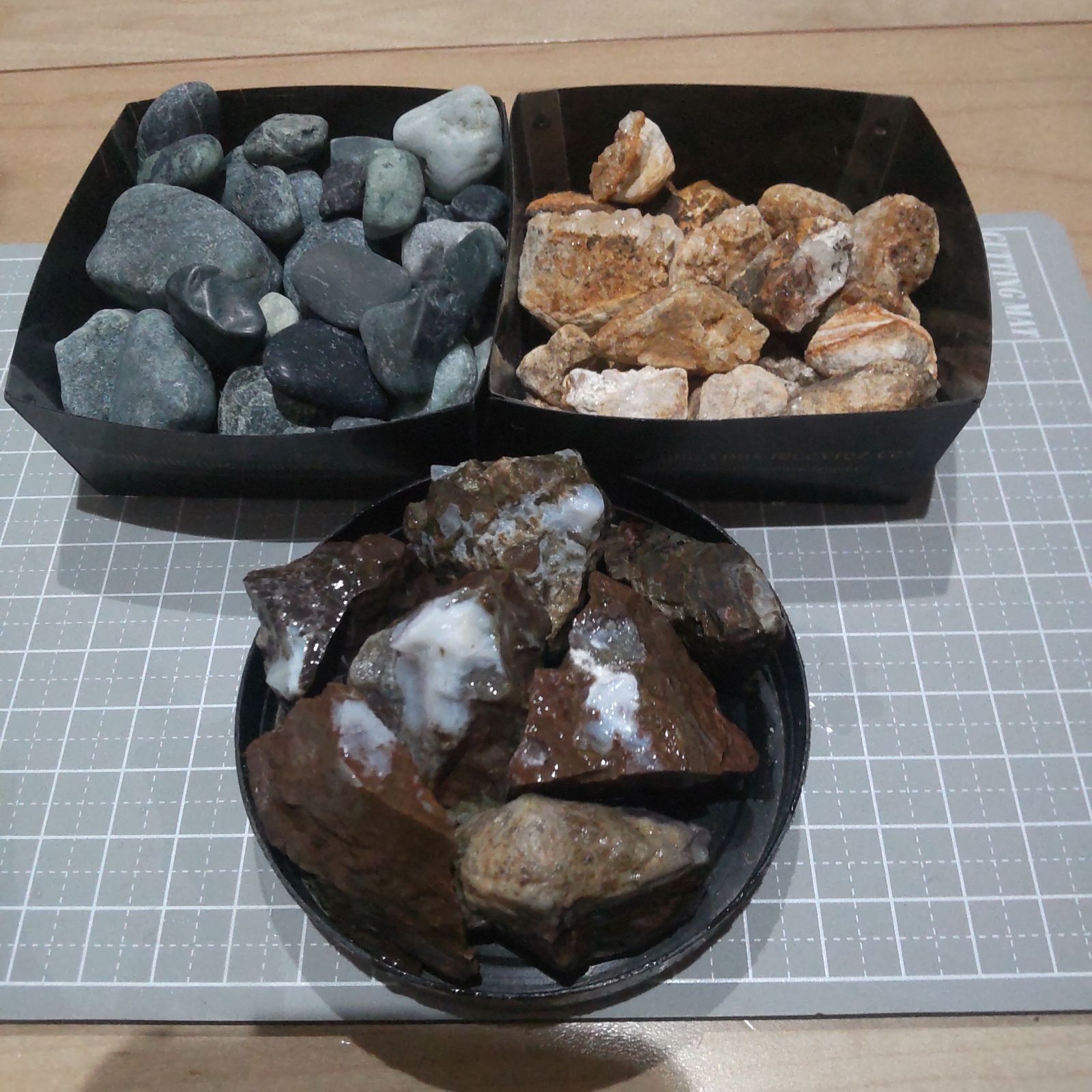 愛知県産棚山オパール 珪化木水晶 新潟県 蛇紋岩サーペンティンナイト