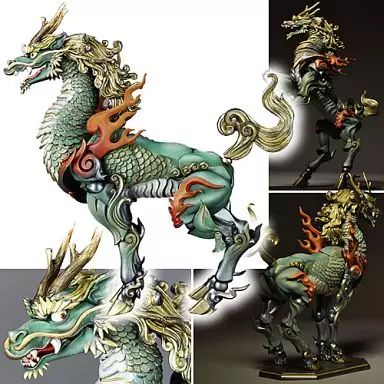 KT Project KT-002 タケヤ式自在置物 麒麟(きりん) 着彩版 完成品 可動フィギュア 海洋堂 海洋堂 KT Project KT-002 タケヤ式自在置物 麒麟（きりん） 着