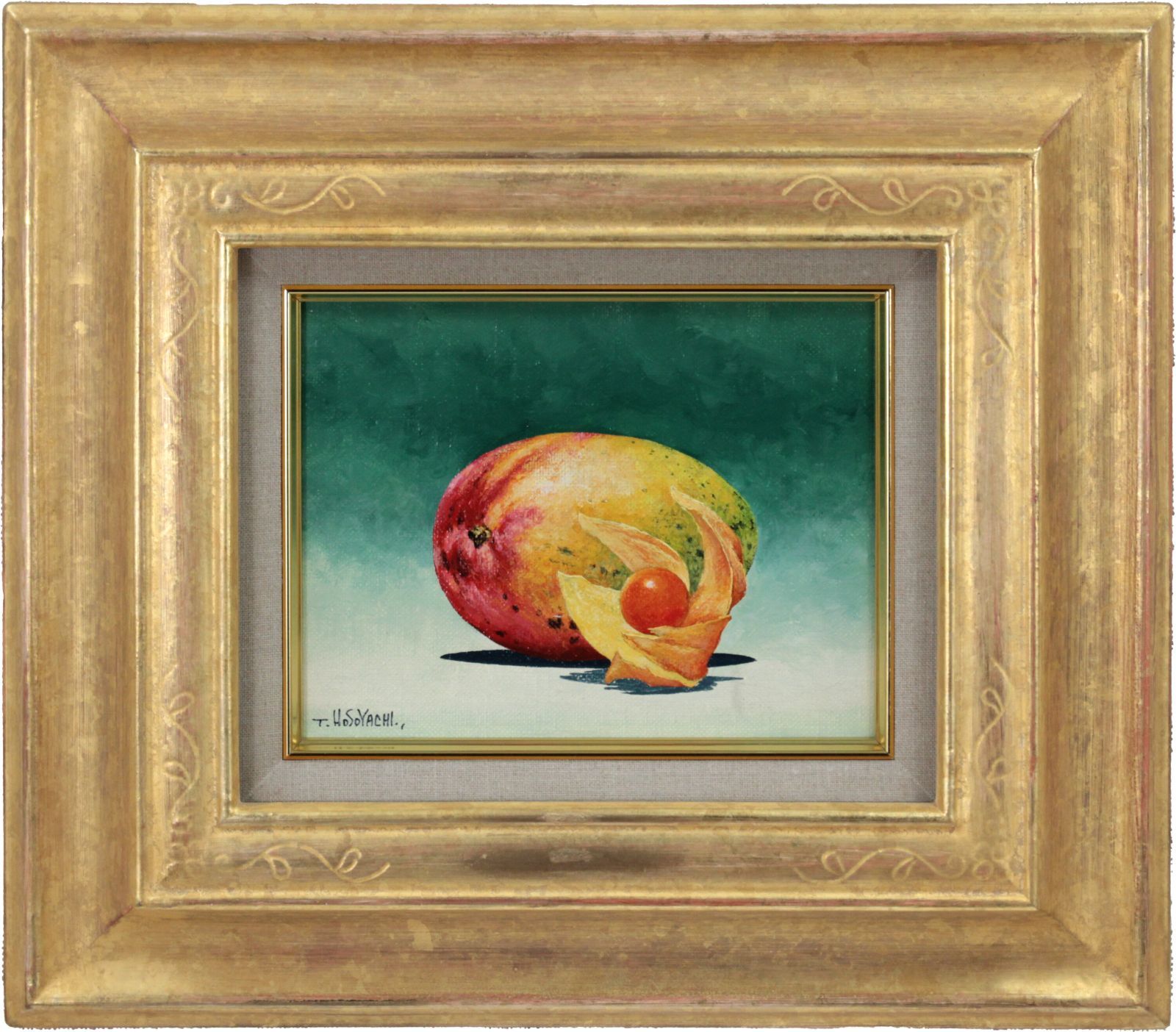 【真作】絵画　ヴィタリー・メドベデフ　油彩20号　鮮やかな静物画　V38 楽天市場】渡辺三郎「 椿と備前 」 油絵・油彩画 F4 ( 4号 )【中古