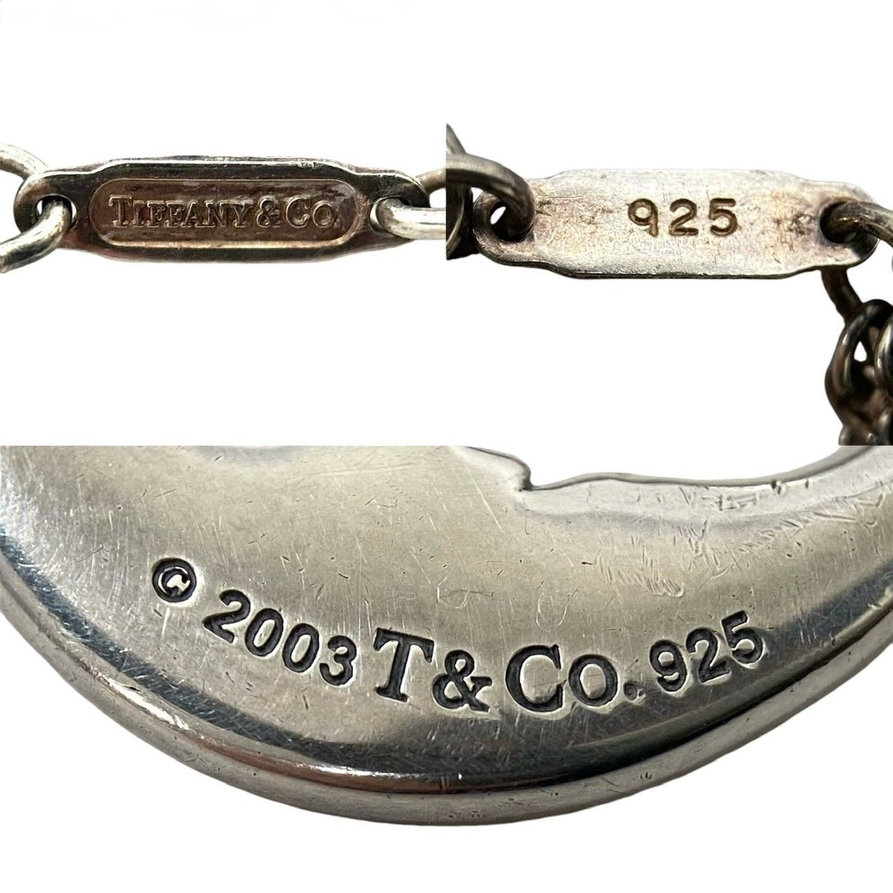 Y【TIFFANY&Co.】マンインザムーン 2連 ネックレス SV925 シルバー 総