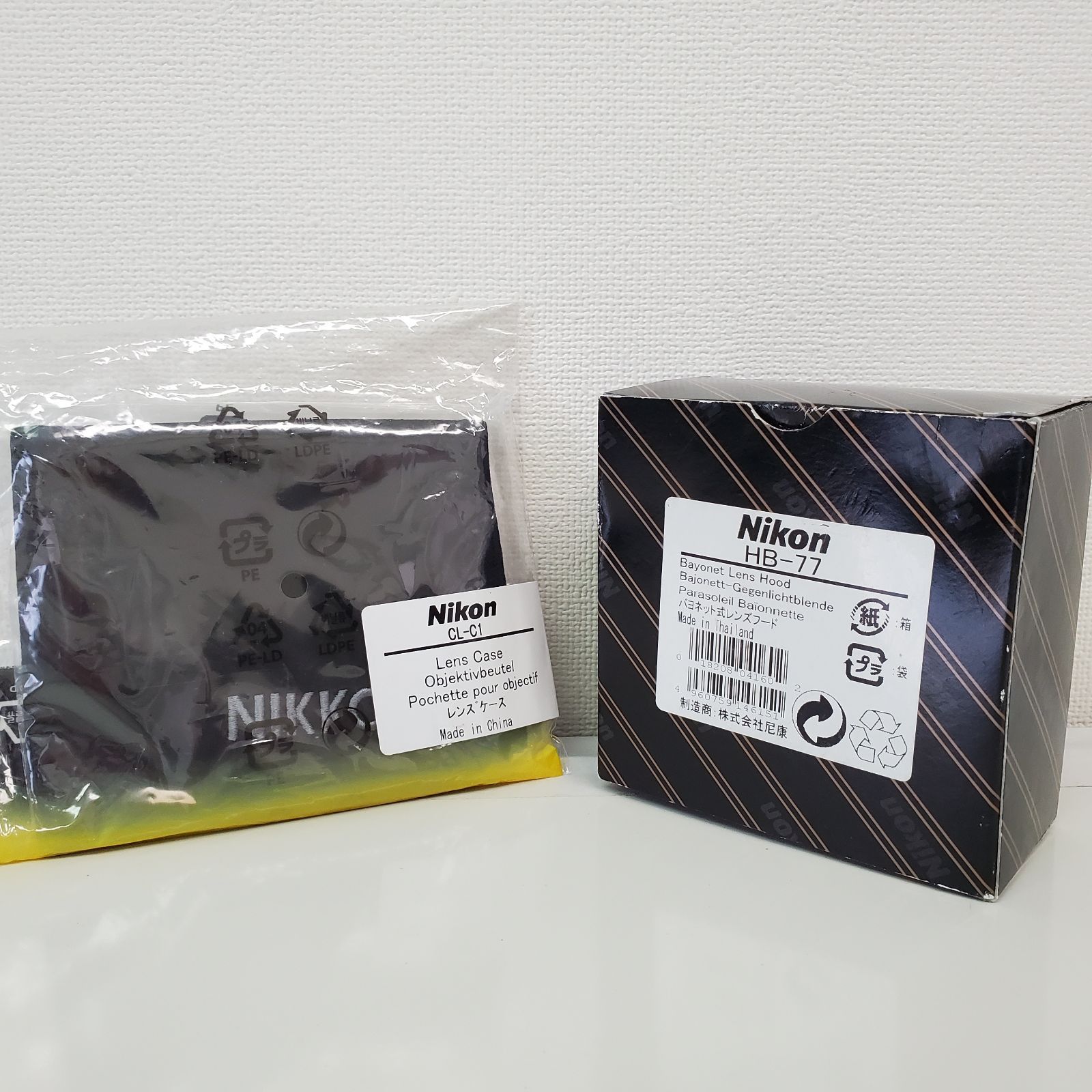 未使用品 ニコン Nikon NIKKORレンズアクセサリー 2点セット HB-77 +