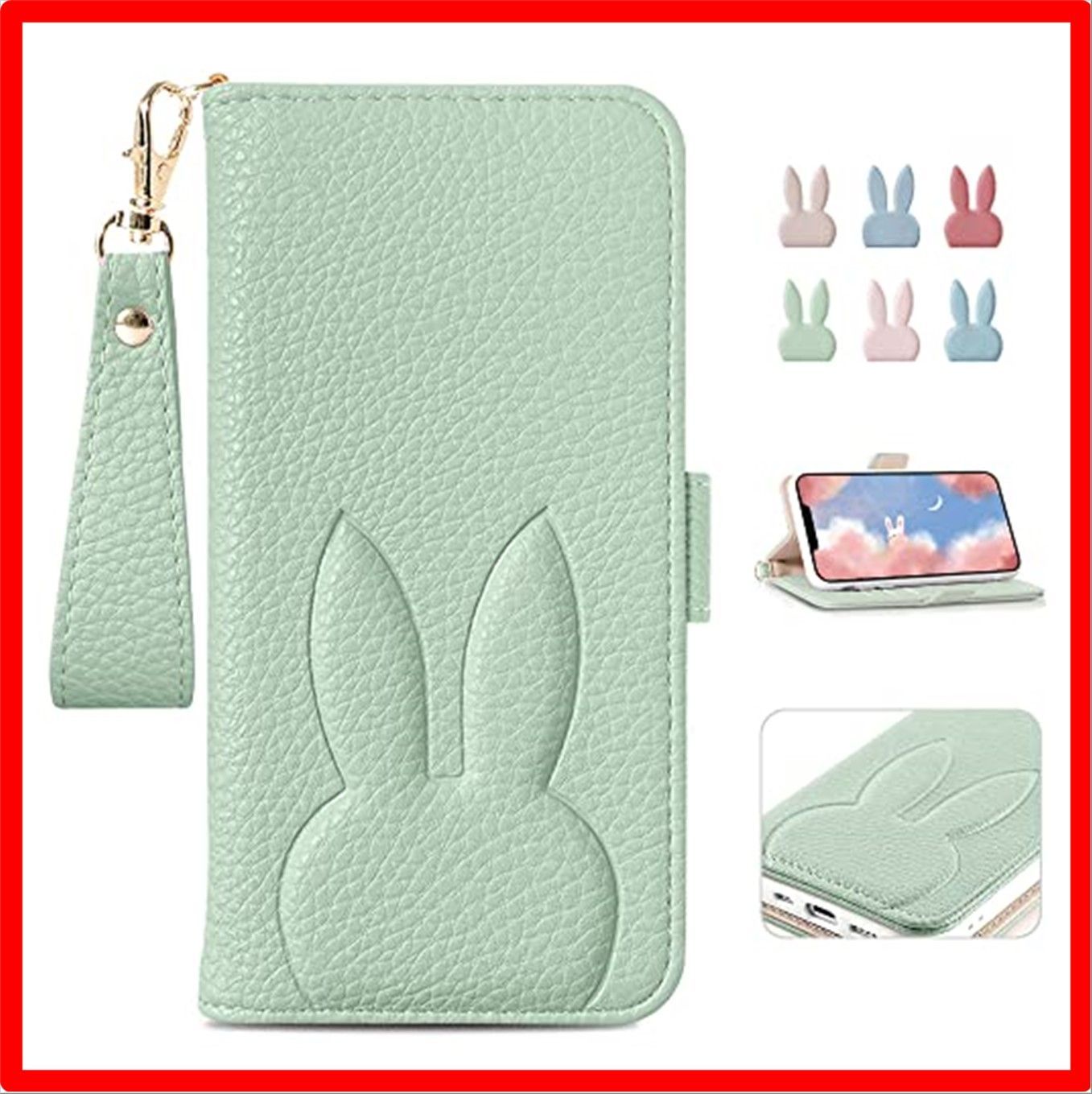 【匿名配送】 iphone 13mini_グリーン iPhone 13 mini ケース 手帳型 おしゃれ iPhone13 mini 手帳型 ケース可愛い ス
