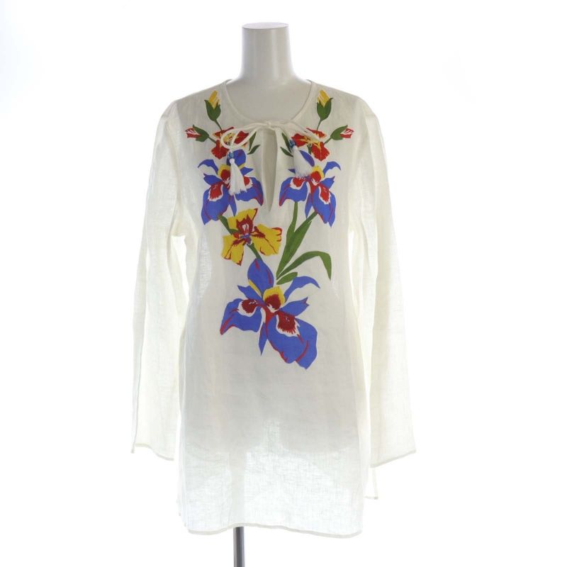 Tory Burch 花柄長袖チュニック TORYBURCH トリーバーチ チュニック ブラウス ピンク系 花柄