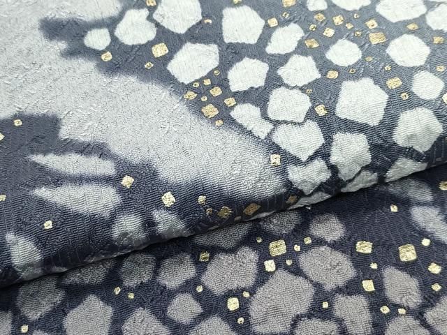 平和屋本店□極上 十日町 名門 滝泰謹製 訪問着 絞り 中国三大刺繍