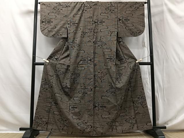 7マルキカタス式 ファッション 平和屋着物○加那の郷 本場大島紬 カタス7