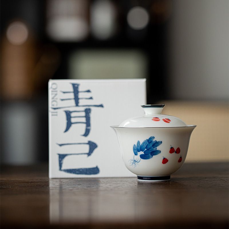 盖碗 豊かな財源中国茶器 陶磁 台湾茶器 中国茶YEDA1267 - メルカリ