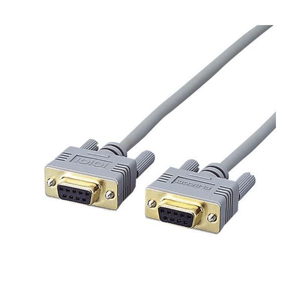 （まとめ）エレコムRS-232Cケーブル(ノーマル) D-Sub9pinメス 1.5m C232N-915 1本