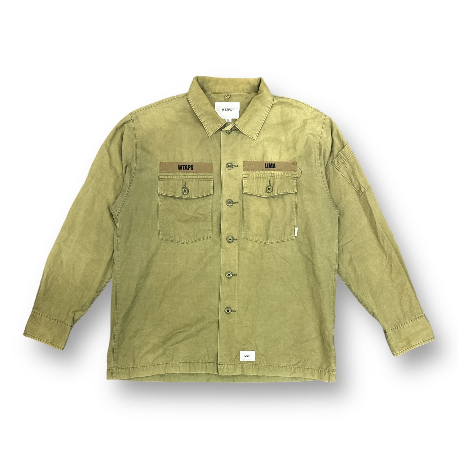 WTAPS 19AW BUDS LS SHIRT COTTON バッツ ミリタリー プリント シャツ