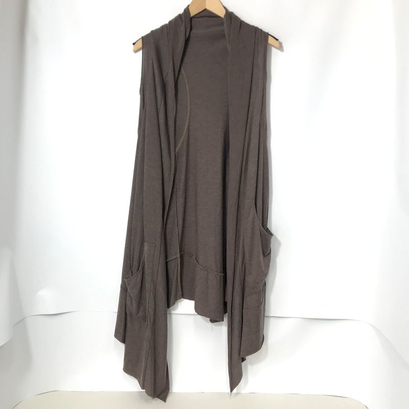 CATORCE ジレ ベスト 薄手 ノースリーブカーディガン 羽織り 丈長め  