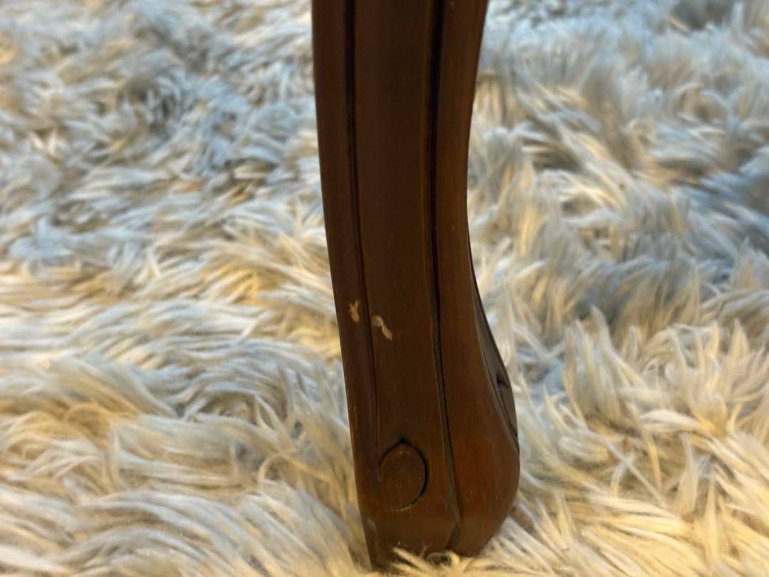 フレンチアンティーク 猫脚 クラシック ラタンシートチェア