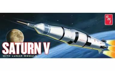 中古】プラモデル 1/200 アポロ11号 サターンV型ロケット (月