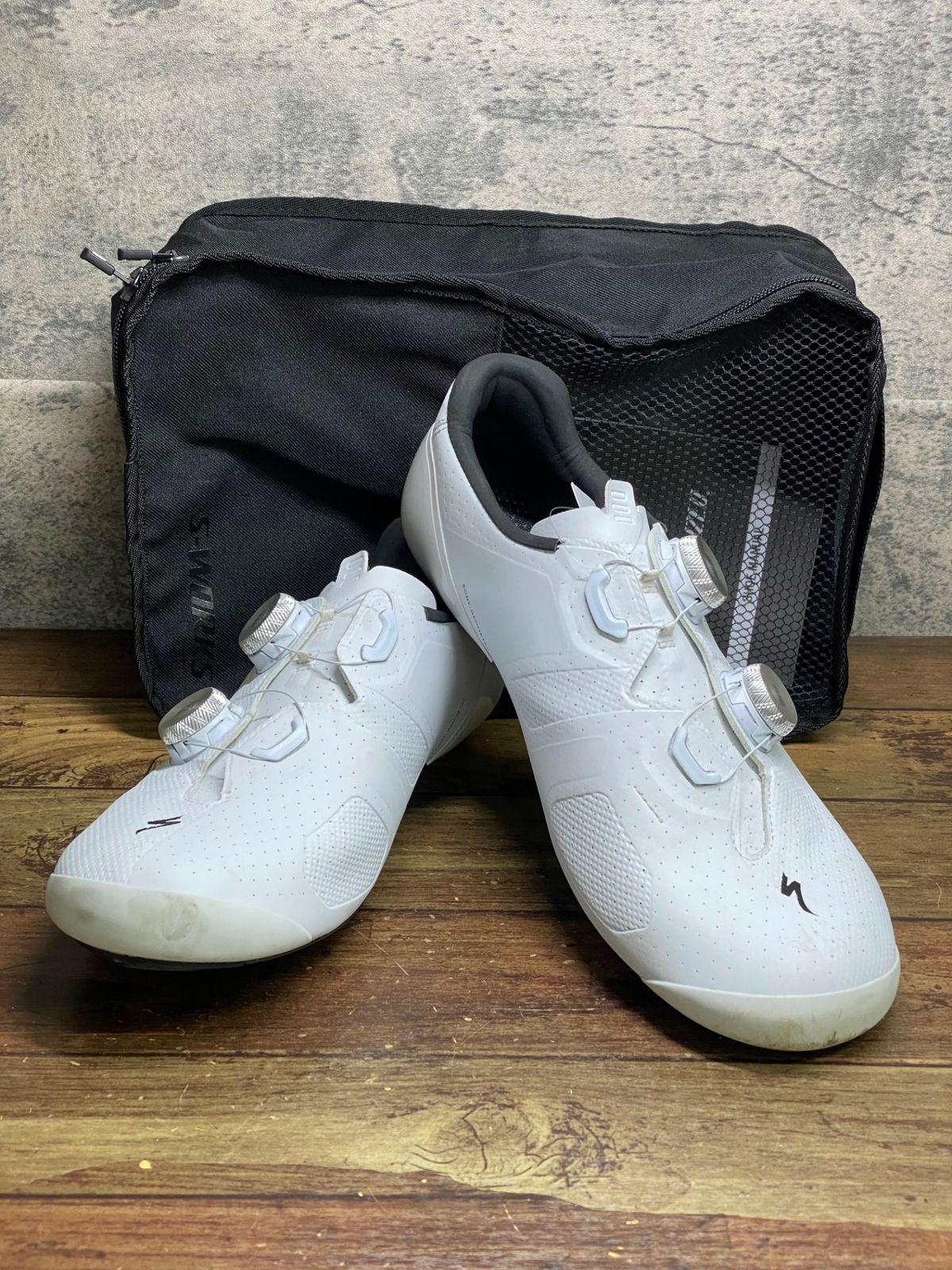 JM404 スペシャライズド SPECIALIZED エスワークス S-WORKS TORCH RD ビンディングシューズ 白 EU43 WIDE SPD-SL