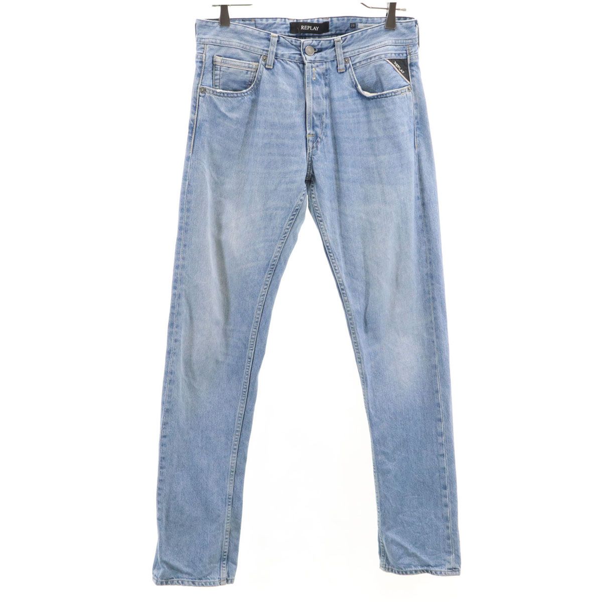 REPLAY リプレイ スリムデニムパンツ W29 ブルー GROVER ジーンズ メンズ 古着