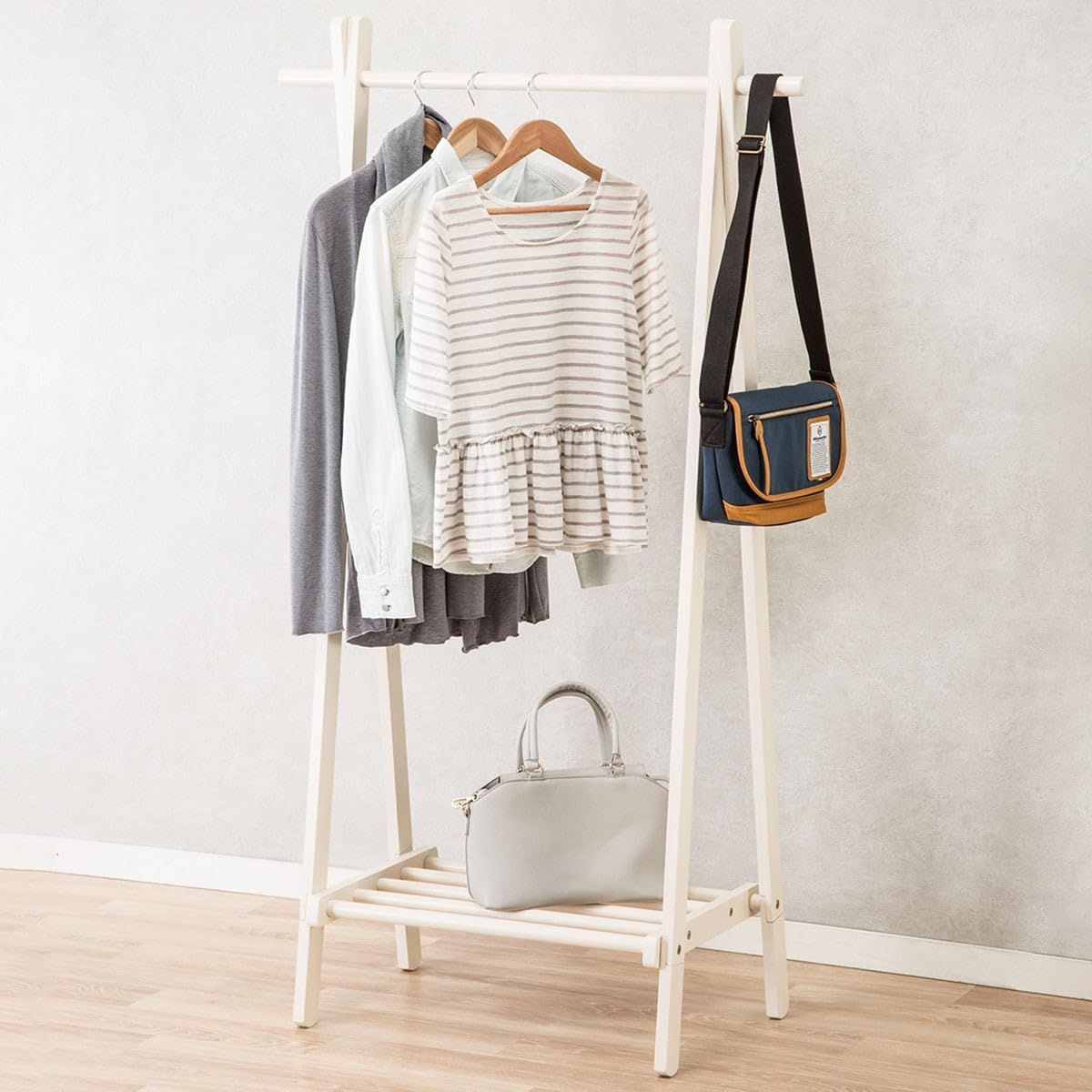 ホワイトウォッシュ ビーク ハンガーラック NITORI A型 8070887 ニトリ