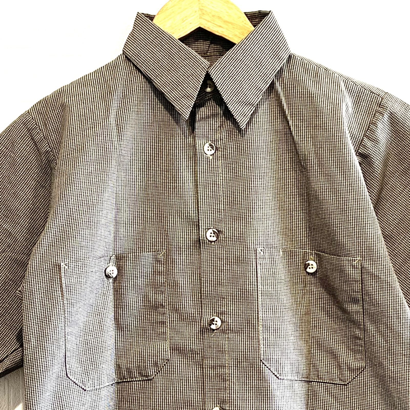 w^)b RED KAP レッドキャップ 半袖 ワークシャツ ボックスシャツ 80s