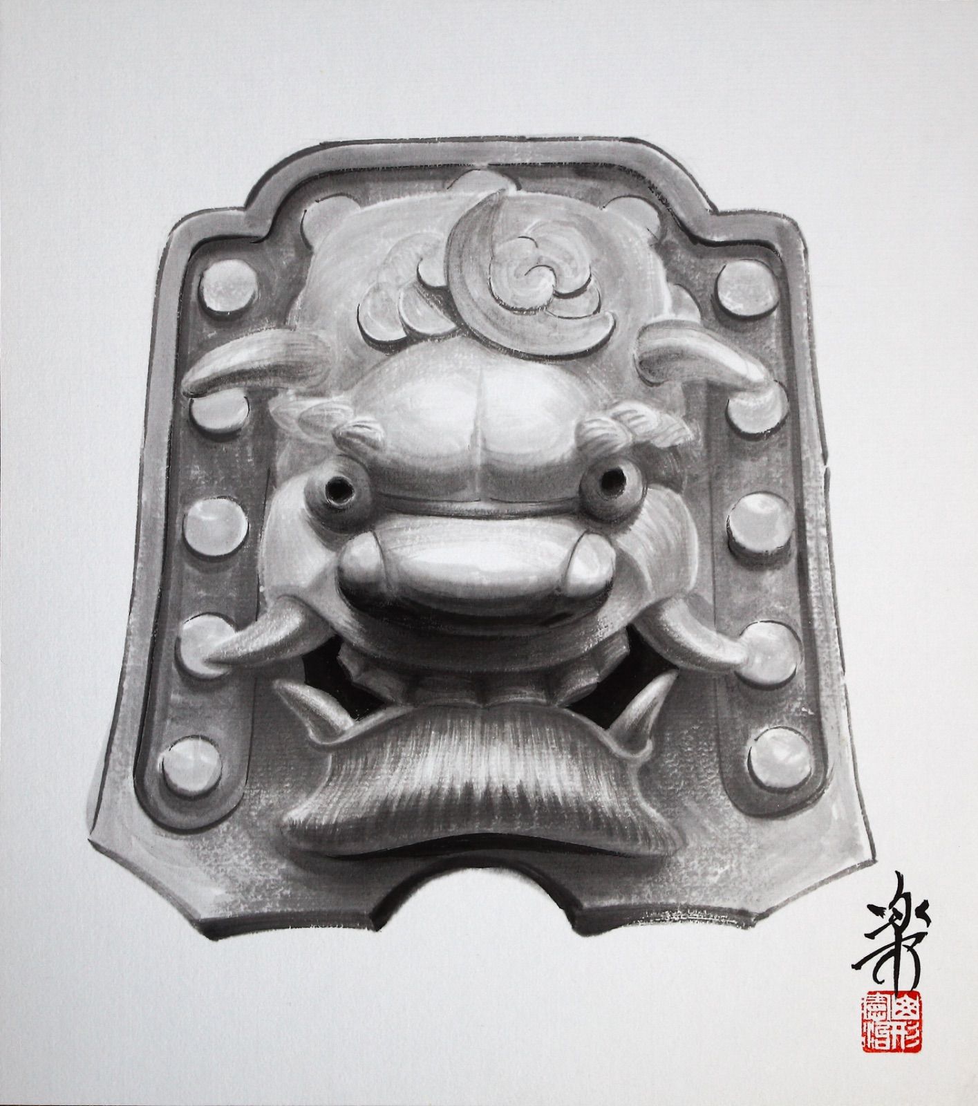 鬼瓦　魔除け 卓上鬼瓦 魔除けのお守り : MA by So Shi Te - 通販 - Yahoo