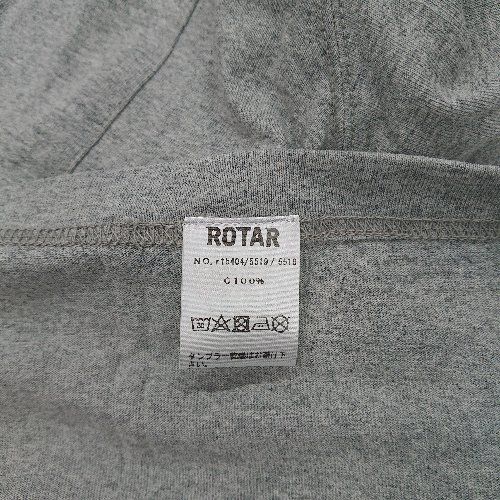 ◇ ◎ ●未使用● ROTAR ローター 半袖 Tシャツ サイズL グレー メンズ E  【1407020067416】