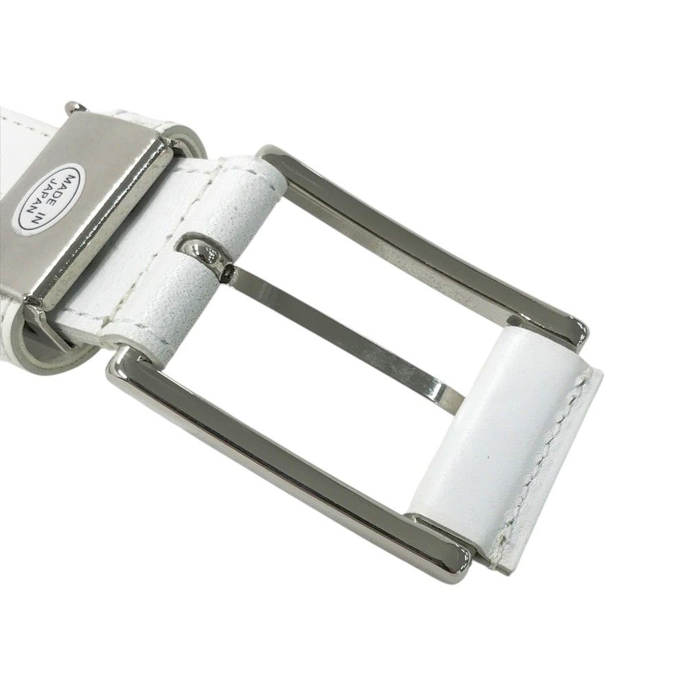 パーリーゲイツ グレー ベルト PEARLY GATES パーリーゲイツ レザーベルト ロゴ総柄 グレー系