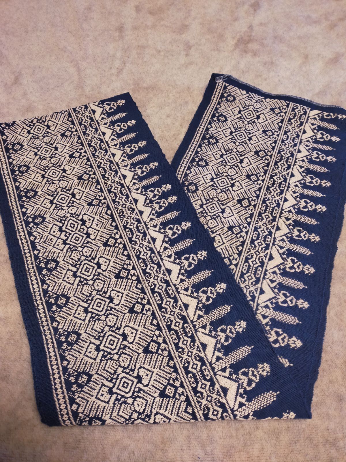 ハンドメイドロングスカート手織りコットンマットミー新品タイ製1点もの