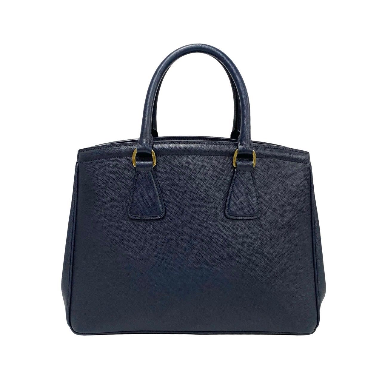 PRADA ネイビー トートバッグ 保存袋付き　レザー PRADA ネイビー トートバッグ 保存袋付き レザー